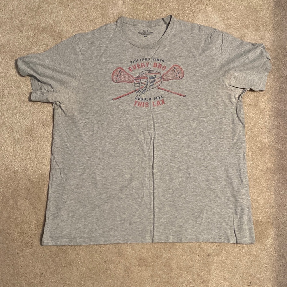 Vineyard Vines Lax Bro Short-Sleeve Tee - Gray Heather